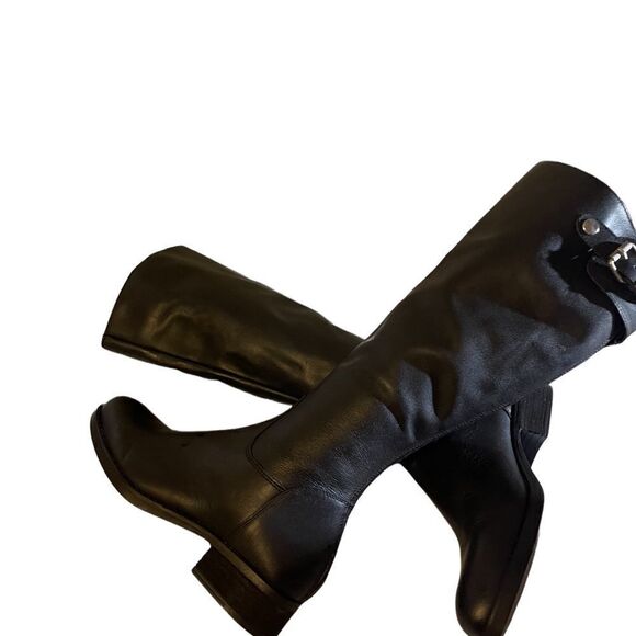 NWOT BLACK LORAINE LEATHER size 7.5 - Picture 7 of 12